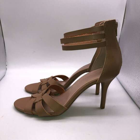 BCBGeneration Womens Size 9.5? Ankle Strap Open Toe Heels Stiletto Sandals - Picture 5 of 7